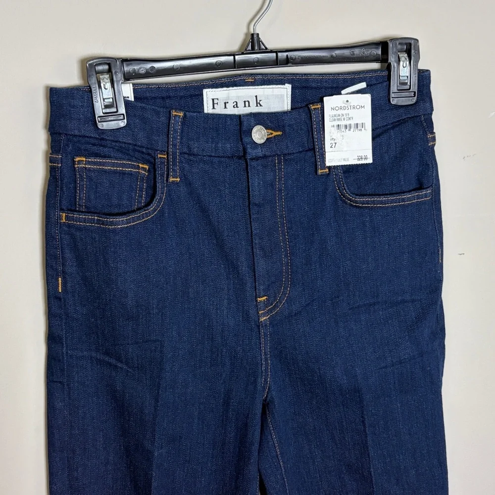 Frank and Eileen Flannigan Jean Clean Rinse Dark Wash Italian Power Denim 27 NEW